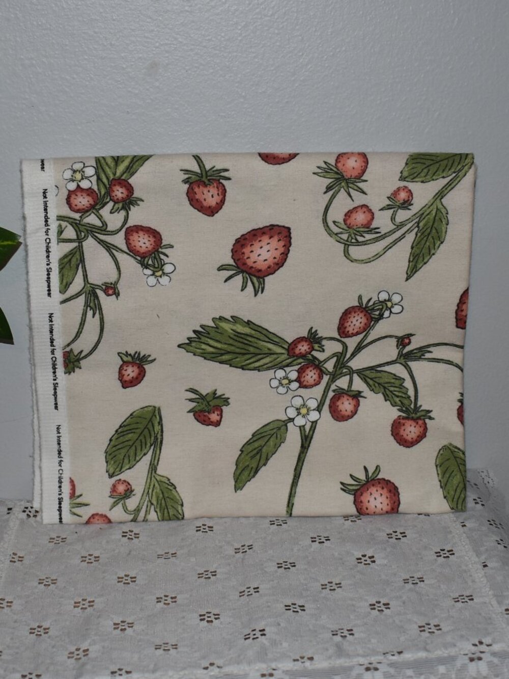 Joann Fabrics One Yard Cottage Strawberry Soft Flannel Fabric